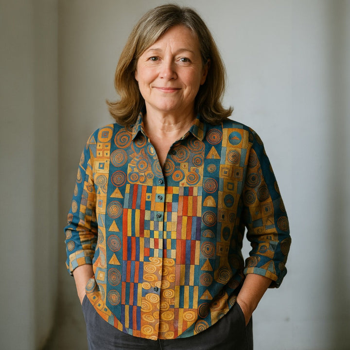 Jessie – Women’s Cotton-Linen Artistic Blouse