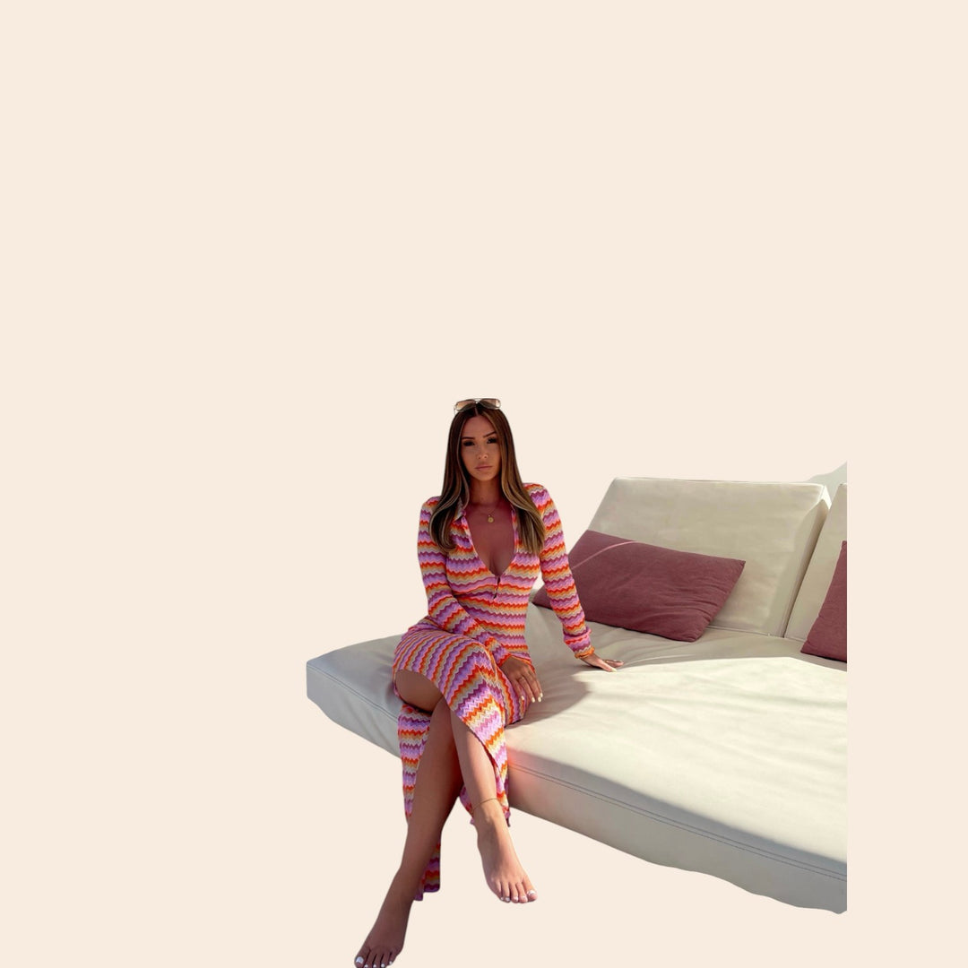 Marlene – Wave-Knit Women’s Bodycon Dress
