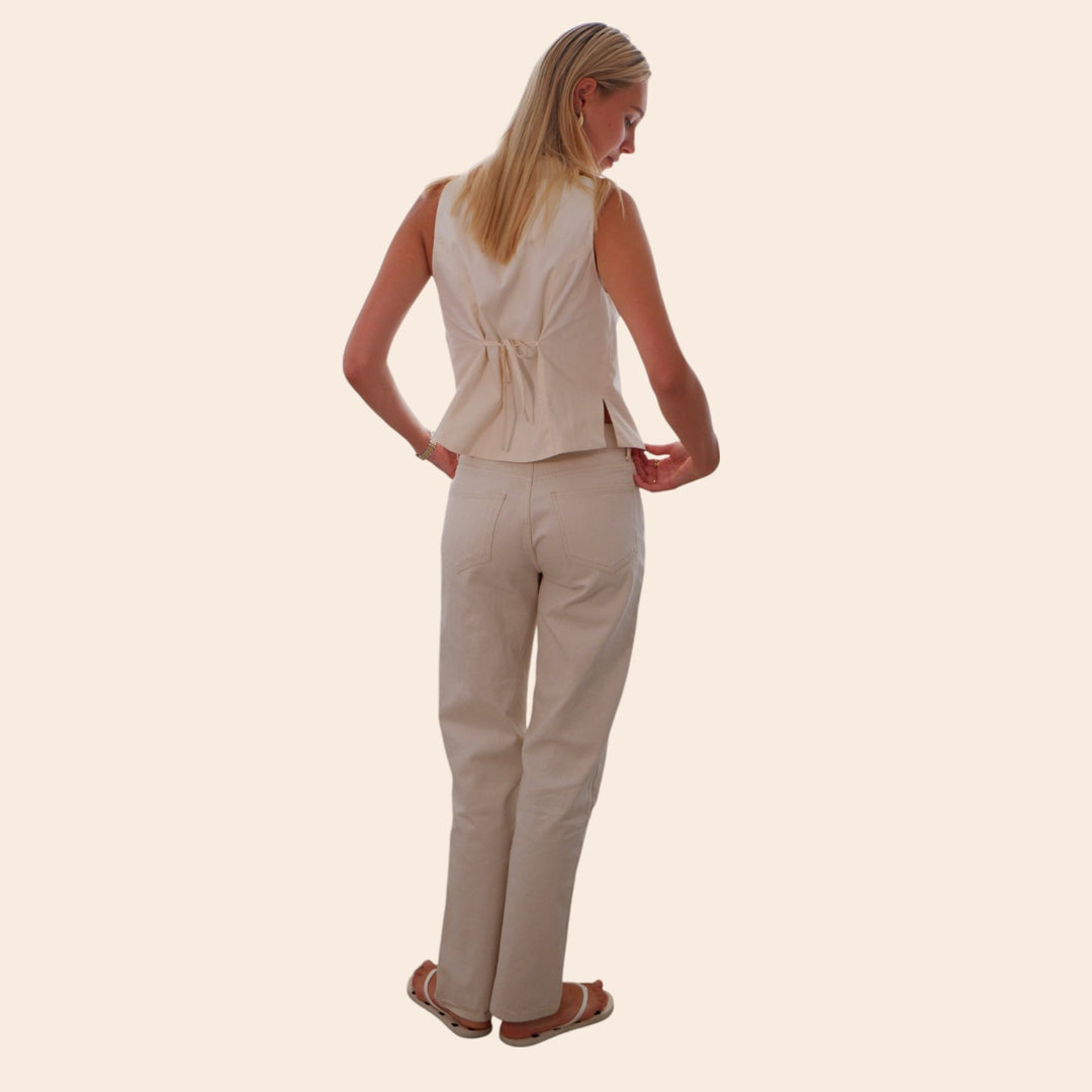 Maiah – Minimalist Women’s Tie-Front Top