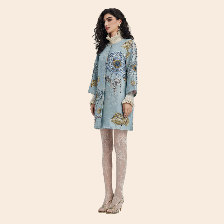 Amélie – Handcrafted 3D Floral Beaded Jacket for Women
