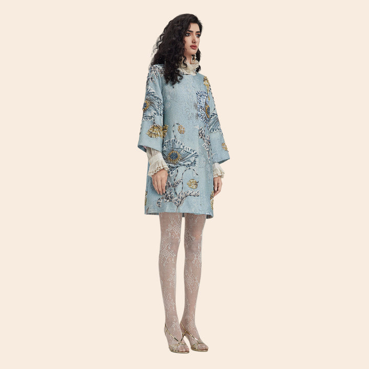 Amélie – Handcrafted 3D Floral Beaded Jacket for Women