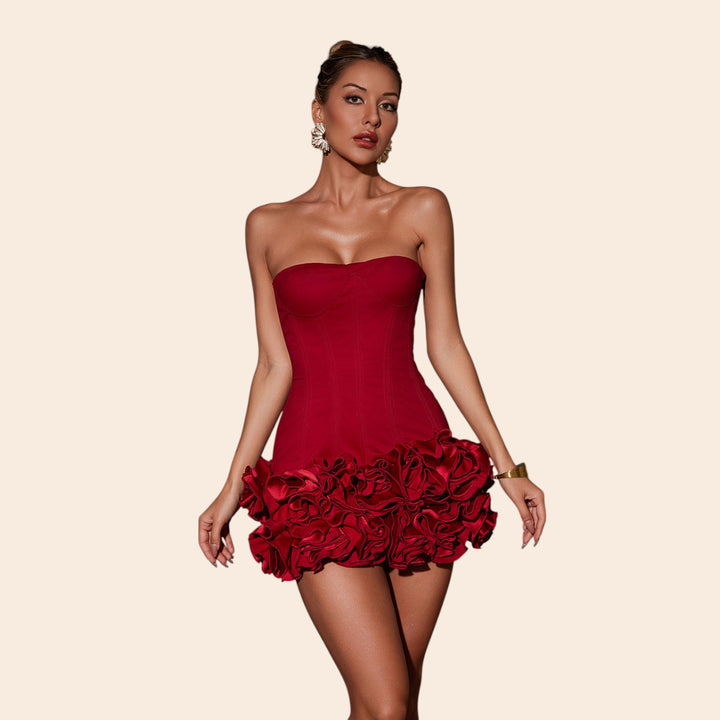 Anabella – Women’s Red Roses Dress