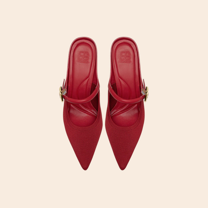 Abigail – Women’s Pointed-Toe Mesh Heel Mules