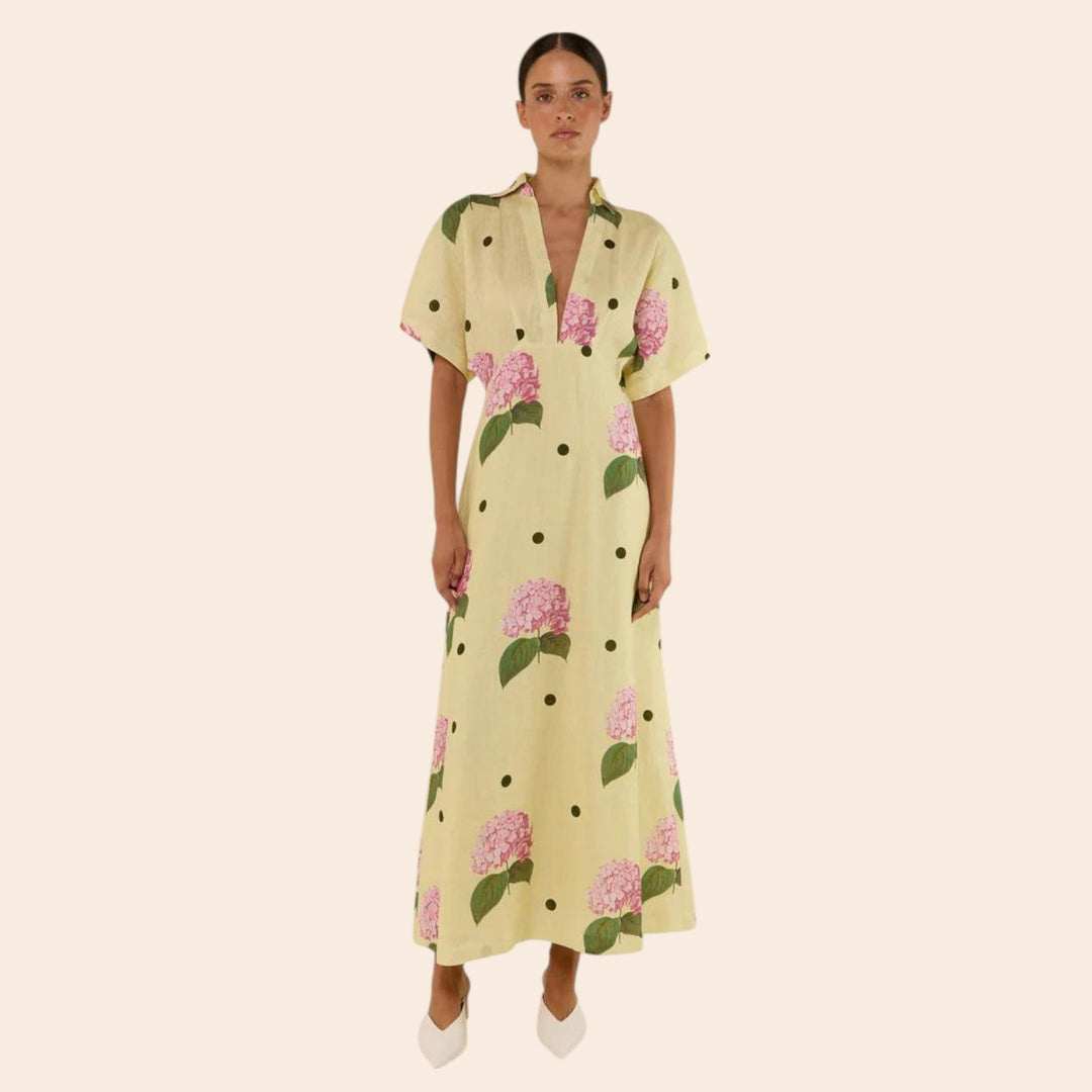 Lisa – Women’s Polka Dot A-Line Statement Dress