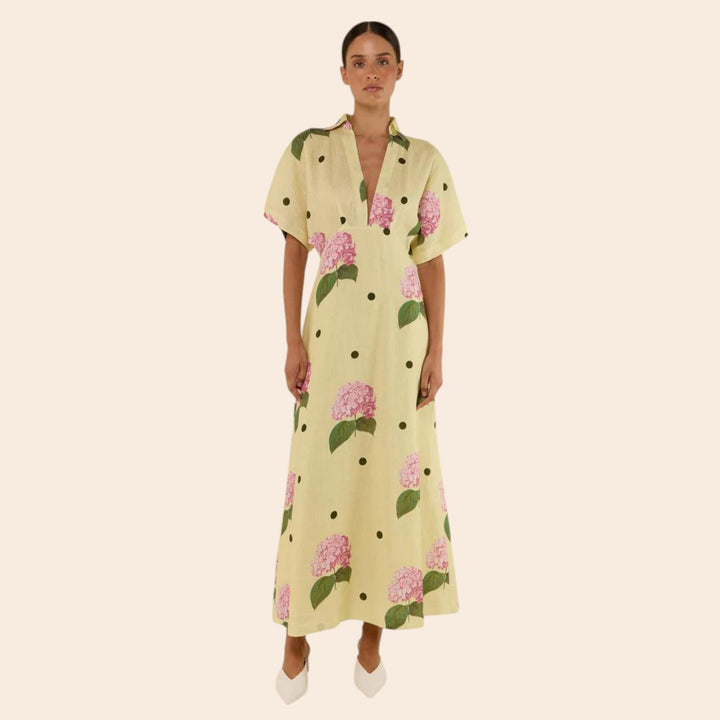 Lisa – Women’s Polka Dot A-Line Statement Dress