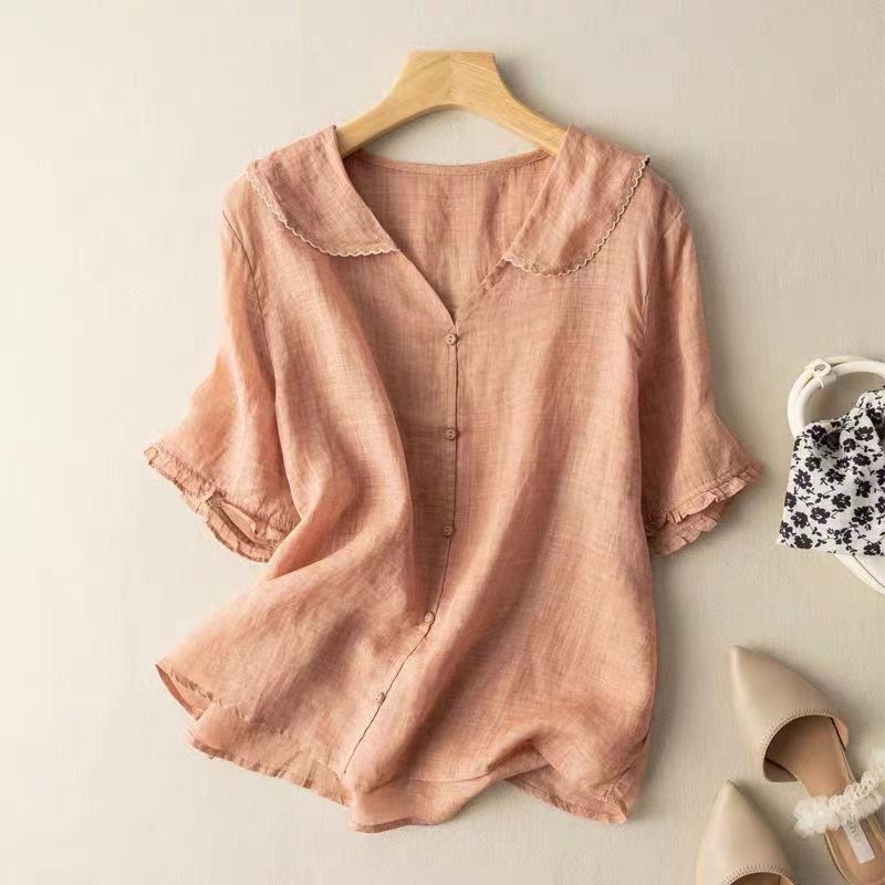 Samantha – Lightweight Linen Women’s Summer Blouse