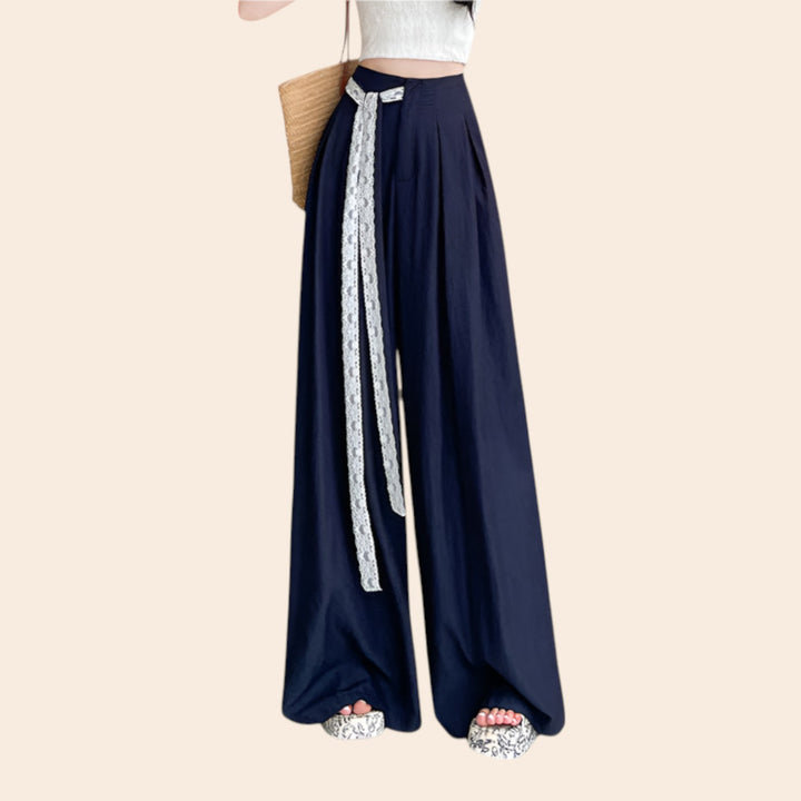 Macy – Breezy Women’s Linen Lace Bootcut Pants