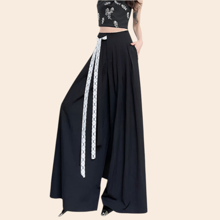 Macy – Breezy Women’s Linen Lace Bootcut Pants