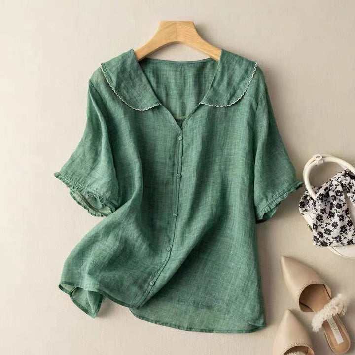 Samantha – Lightweight Linen Women’s Summer Blouse