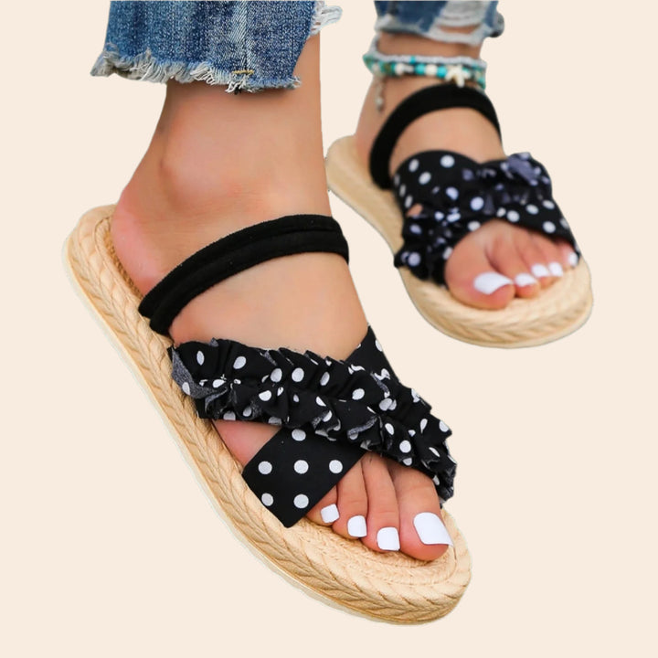 Alexia – Anti-Slip Women’s Lace Strap Flat Sandals