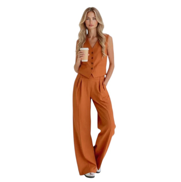 Alessia – Women’s Linen Two-Piece Set