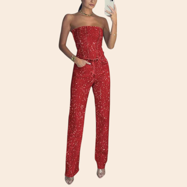Lyla – Shiny Wide Leg Women’s Jeans