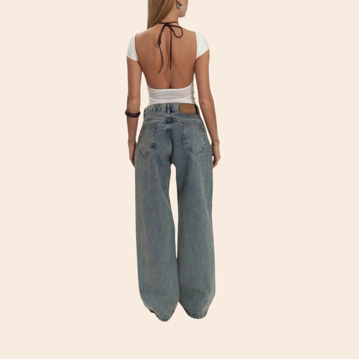Litzy – High Waist Women’s Transparent Detail Jeans