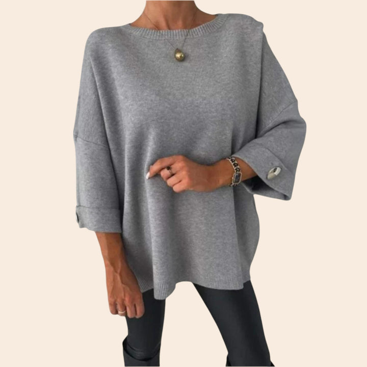Sofia – Knitted Half-Sleeve Women’s Jumper