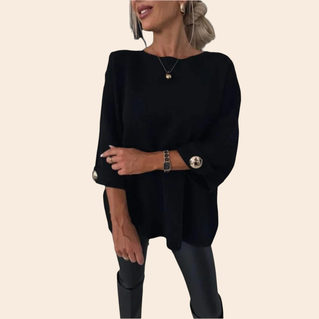 Sofia – Knitted Half-Sleeve Women’s Jumper