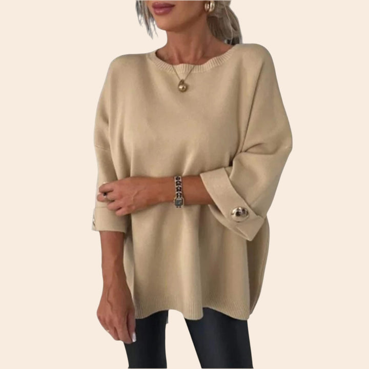 Sofia – Knitted Half-Sleeve Women’s Jumper