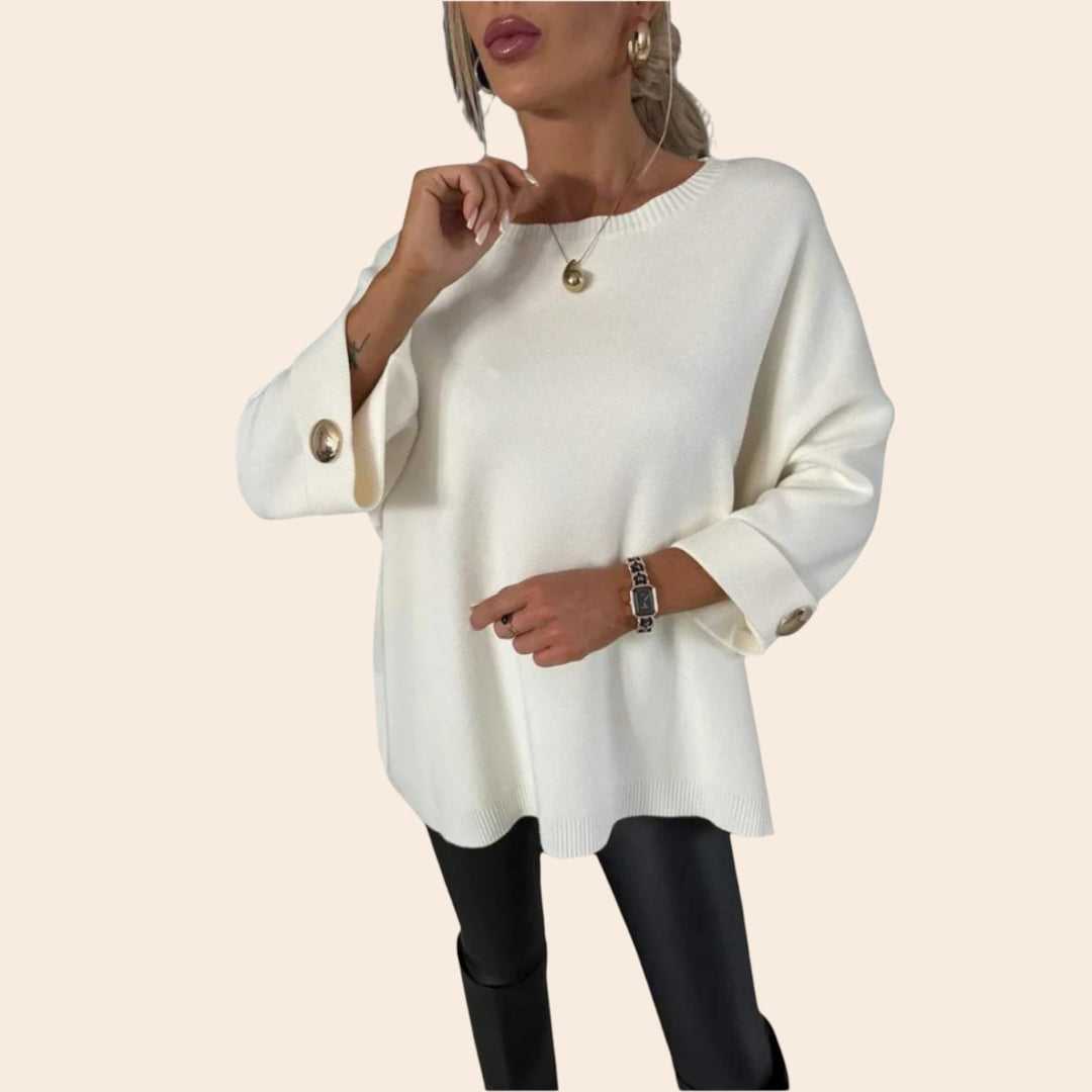 Sofia – Knitted Half-Sleeve Women’s Jumper