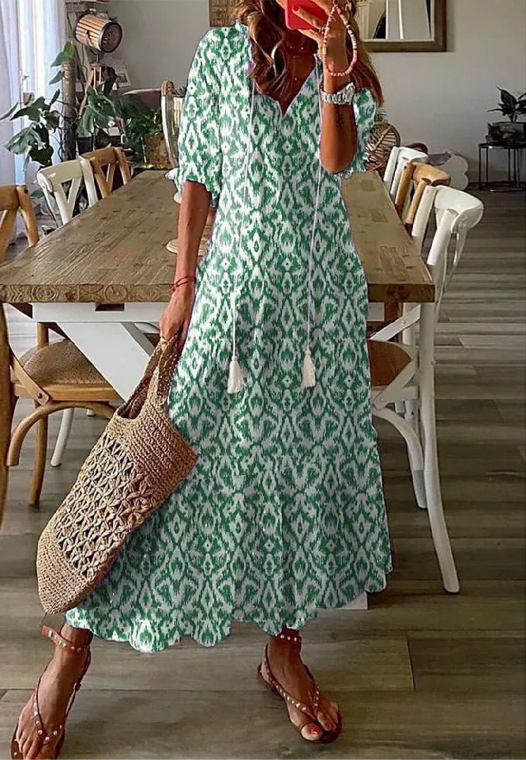 Billie – Flowing Women’s Boho Midi Dress