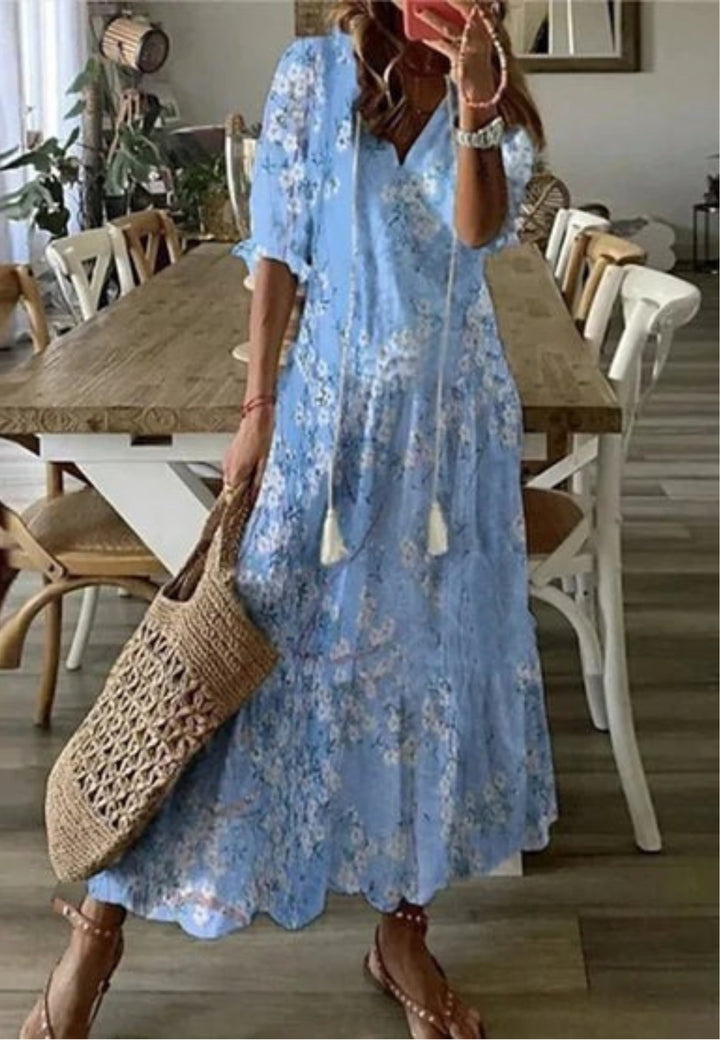 Billie – Flowing Women’s Boho Midi Dress