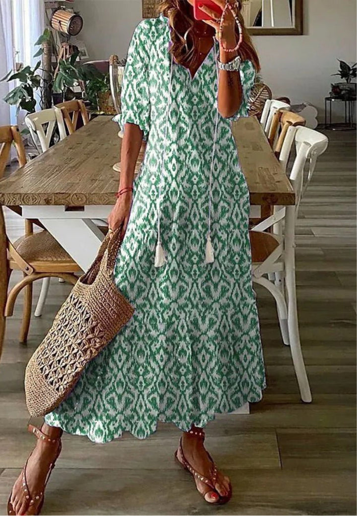 Billie – Flowing Women’s Boho Midi Dress