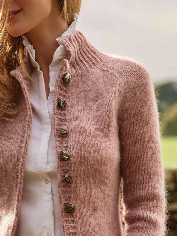 Larica – Women’s Vintage Mohair Button Cardigan