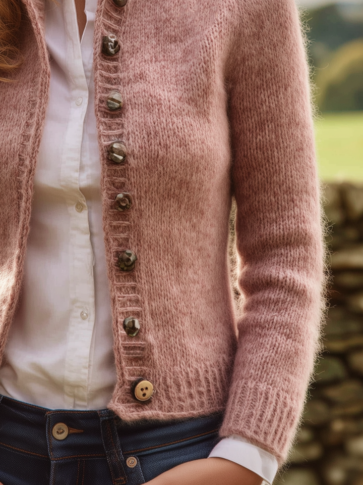 Larica – Women’s Vintage Mohair Button Cardigan