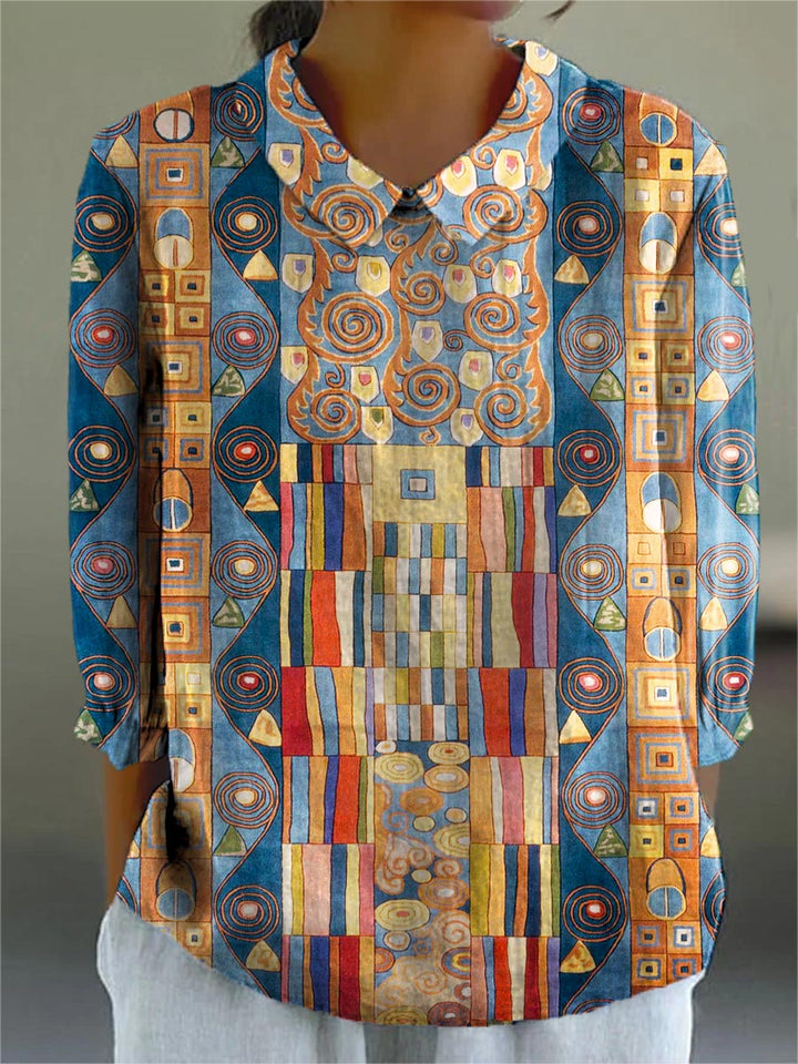 Jessie – Women’s Cotton-Linen Artistic Blouse