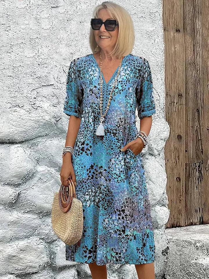 Bada – Elegant Vibrant Women’s Midi Dress