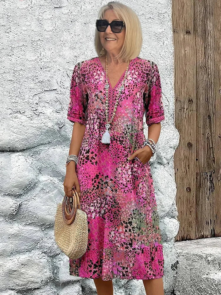 Bada – Elegant Vibrant Women’s Midi Dress
