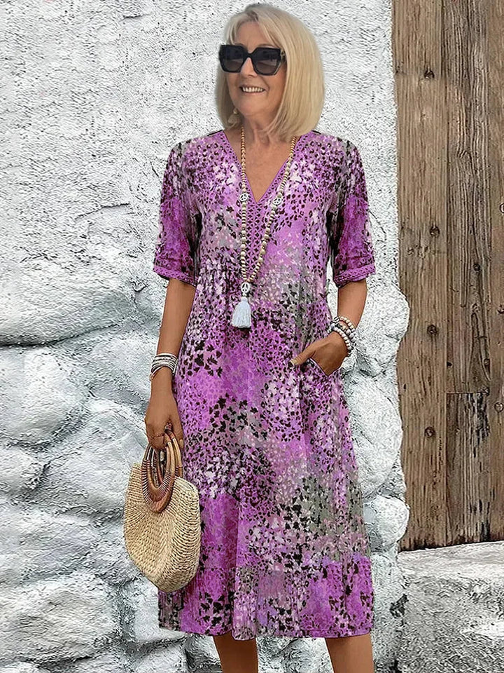 Bada – Elegant Vibrant Women’s Midi Dress