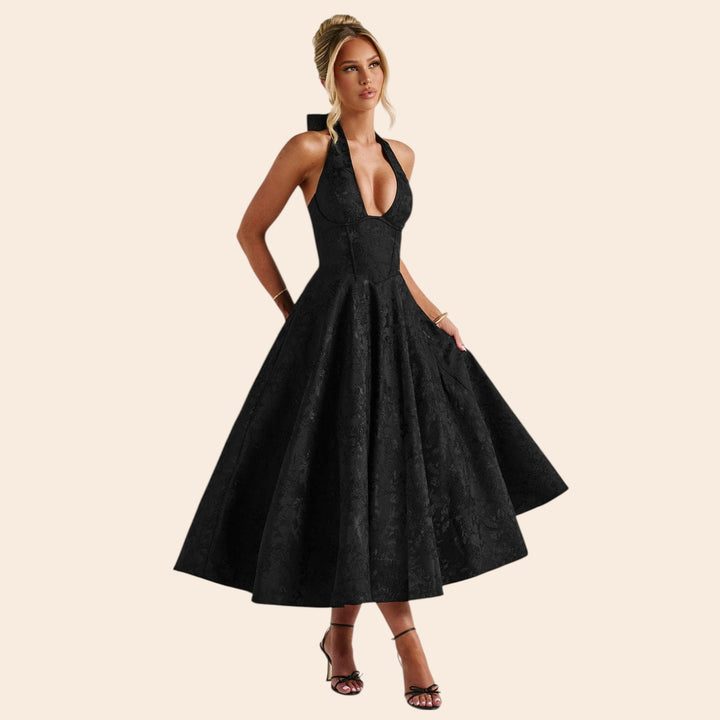 Cassie – Women’s Black Maxi Dress