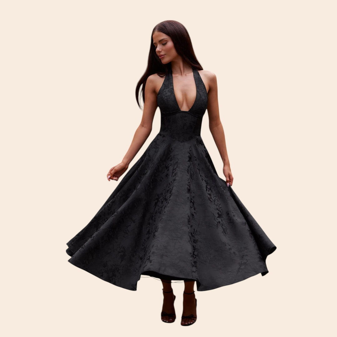 Cassie – Women’s Black Maxi Dress