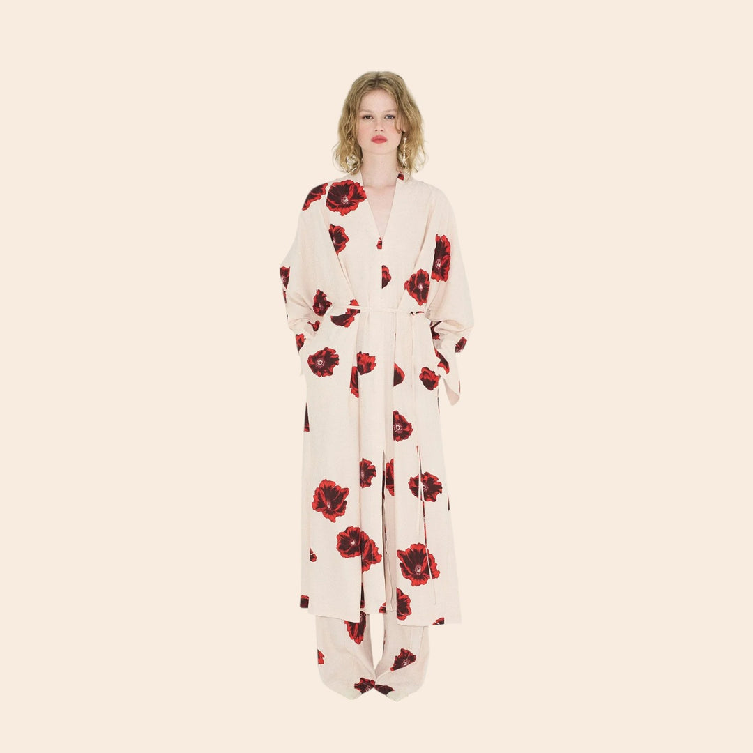 Loretta – Floral Elegance Women’s Kimono Dress