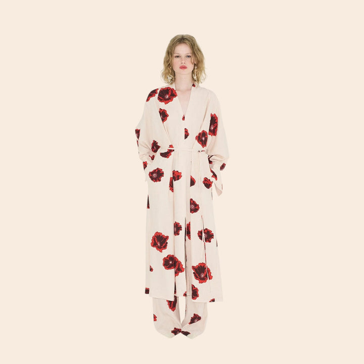Loretta – Floral Elegance Women’s Kimono Dress
