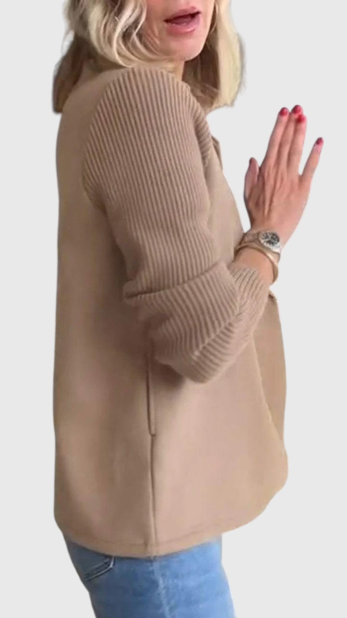 Stephie – Ribbed Knit Women’s Casual Blazer
