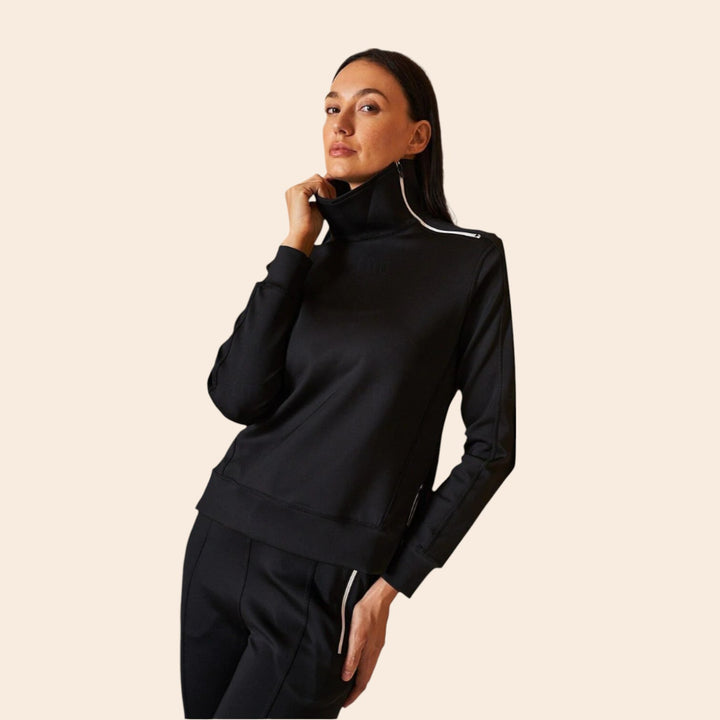Lalaine – Irregular-Collar Women’s Golf Pullover & Pant Set