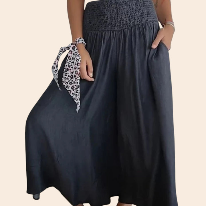 Amélie - High-Waisted Wide-Leg Jeans for Women with Pockets